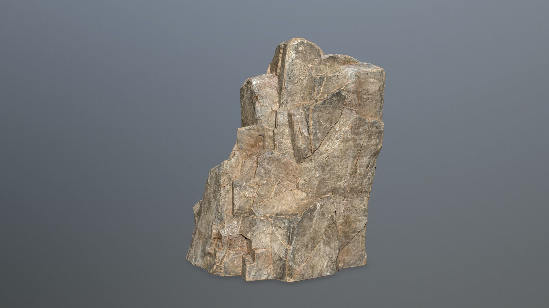 Rock Set Low-poly 3D model_14
