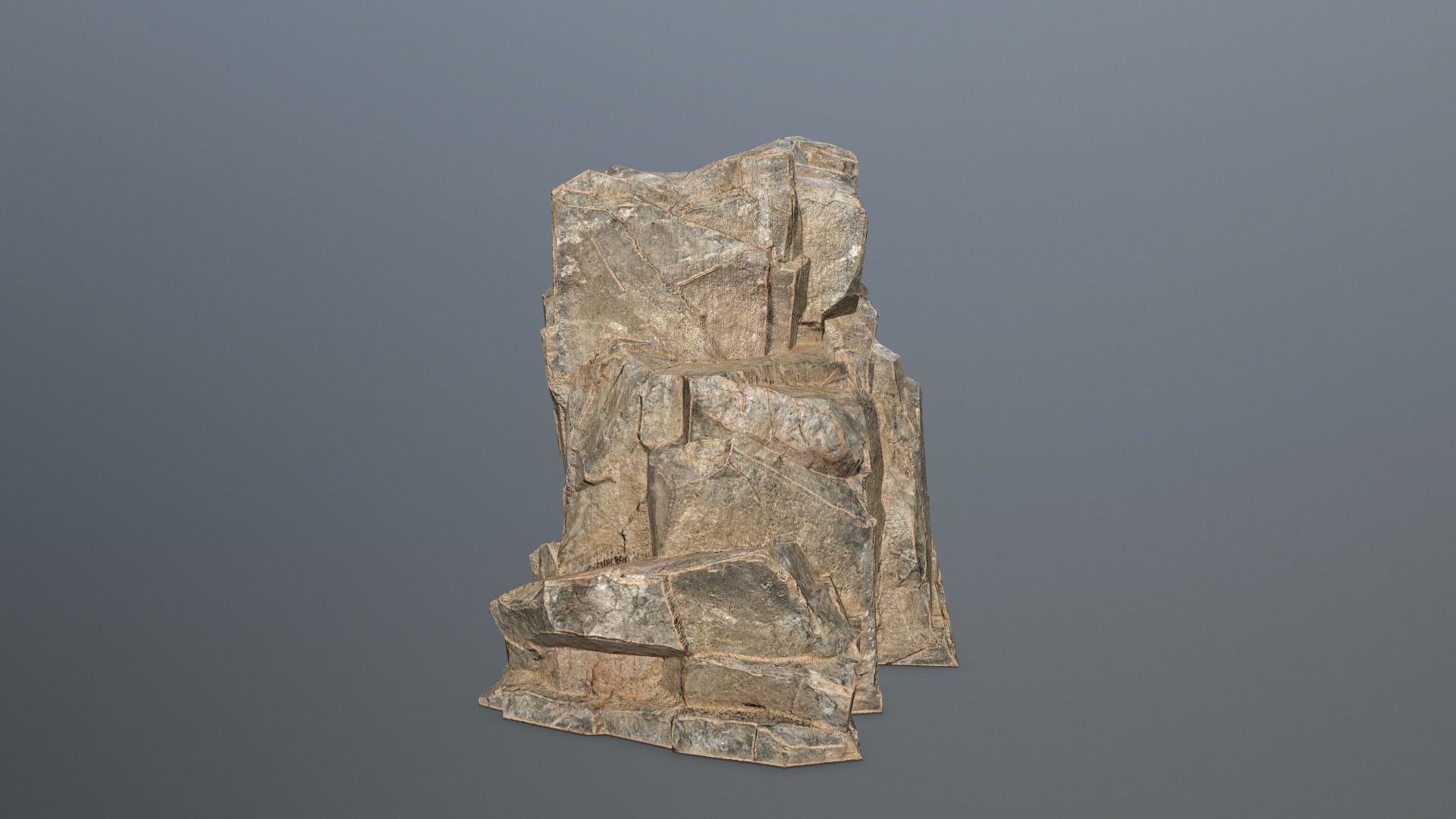 Rock Set Low-poly 3D model_17