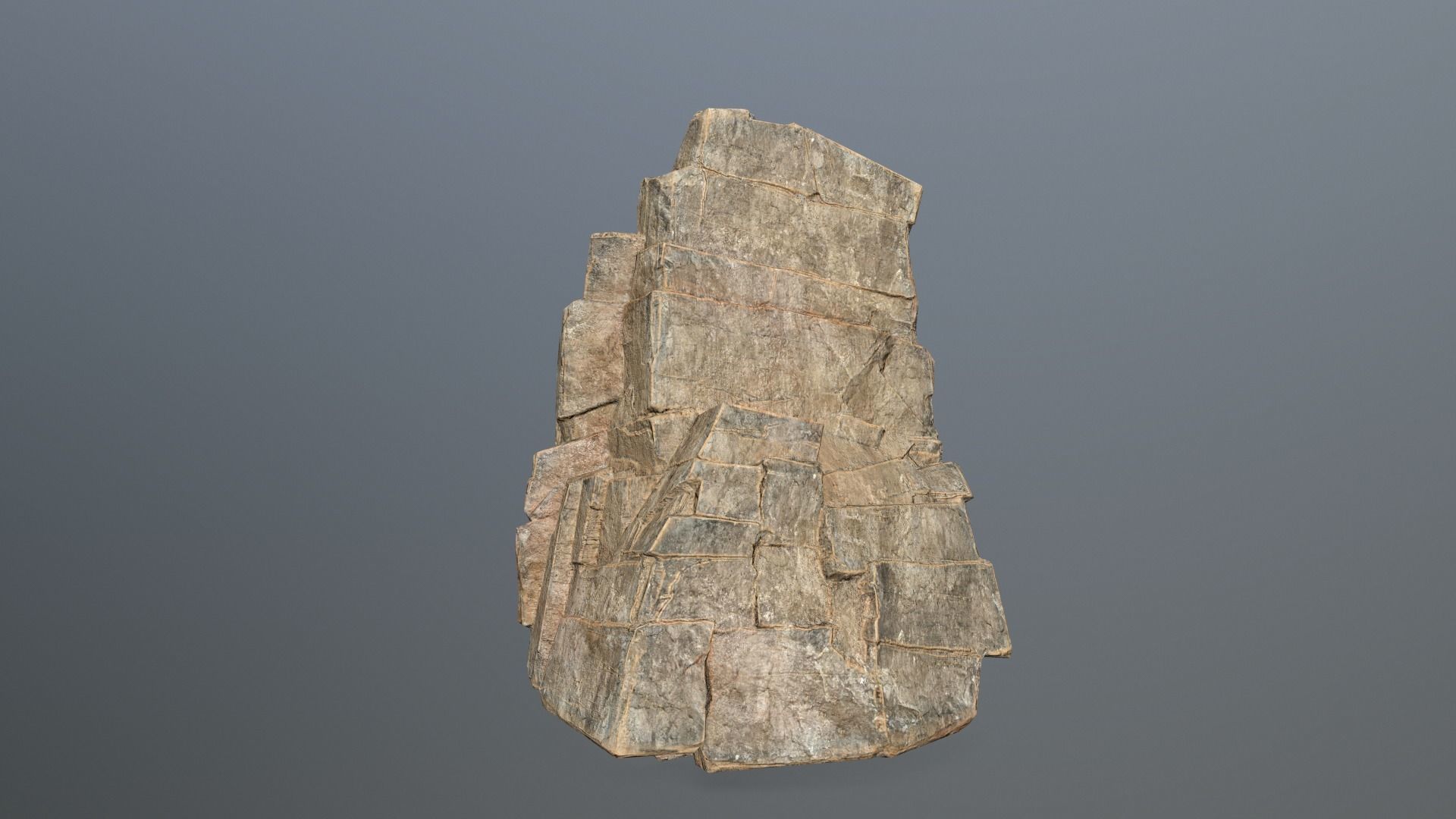 Rock Set Low-poly 3D model_3