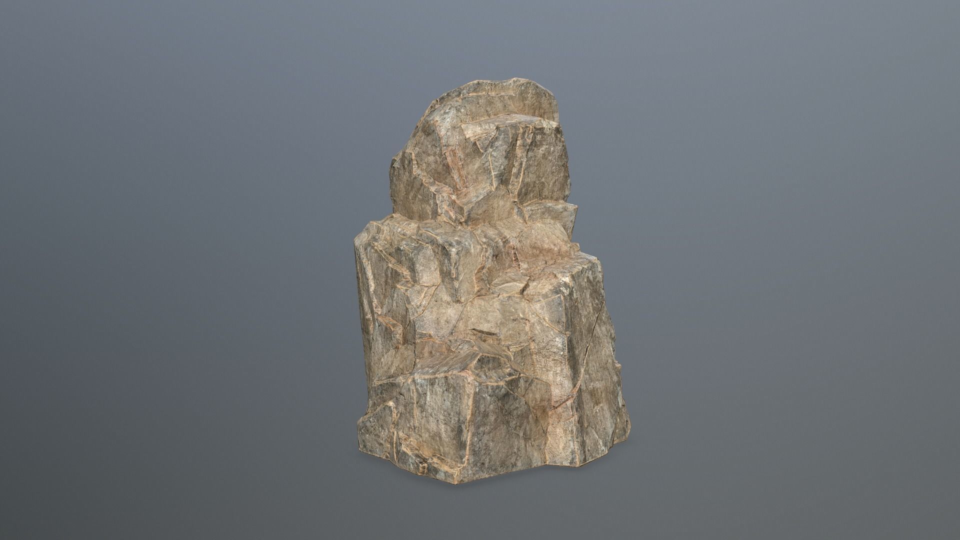 Rock Set Low-poly 3D model_11