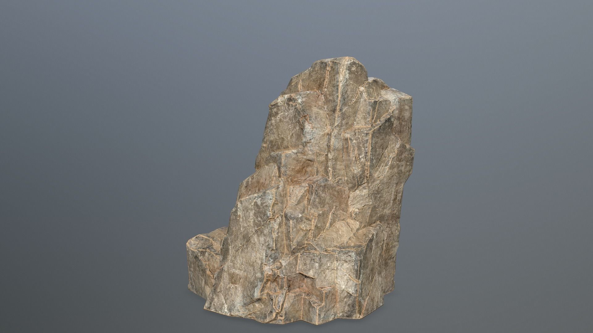 Rock Set Low-poly 3D model_10
