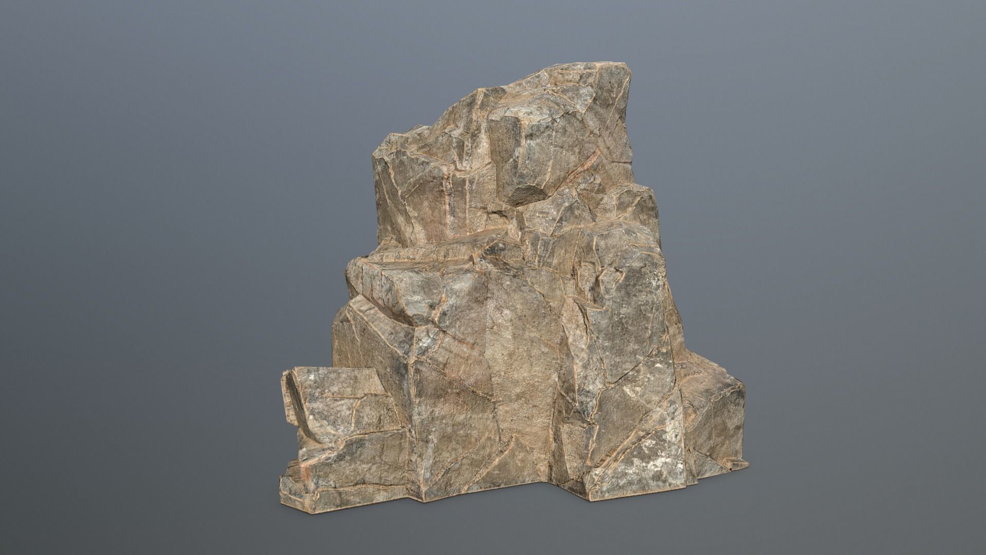 Rock Set Low-poly 3D model_18