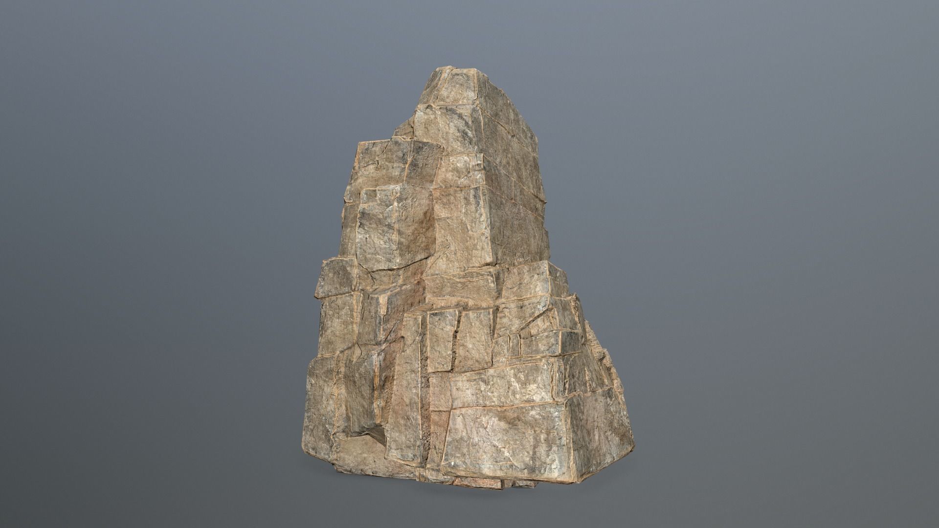 Rock Set Low-poly 3D model_2