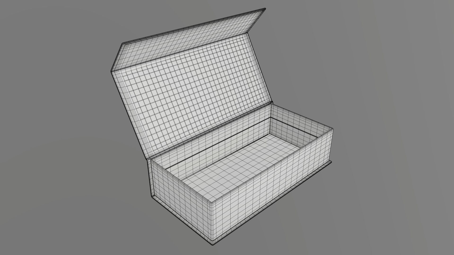 Magnetic open paper gift box 01 3D model_7