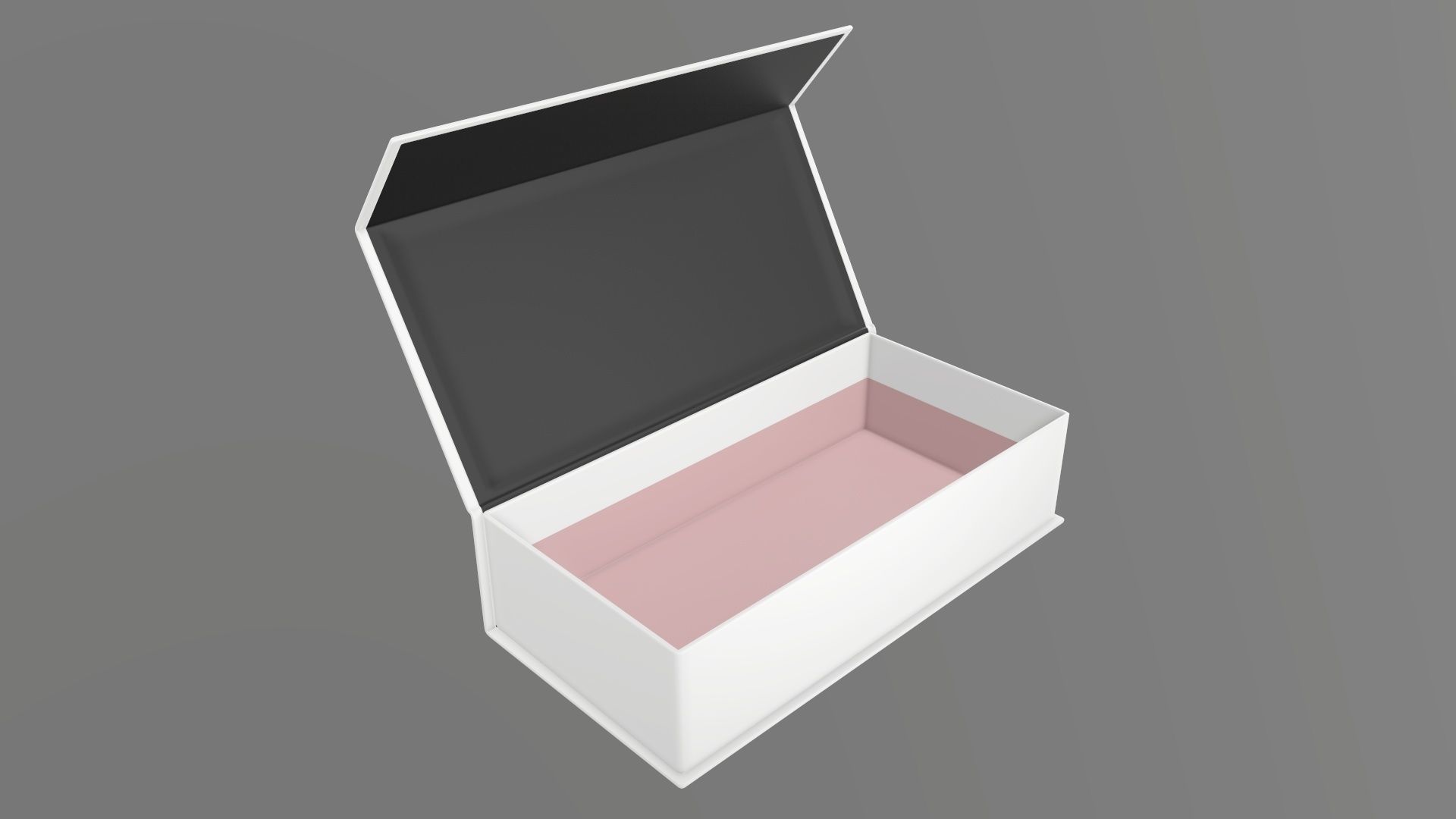 Magnetic open paper gift box 01 3D model_1