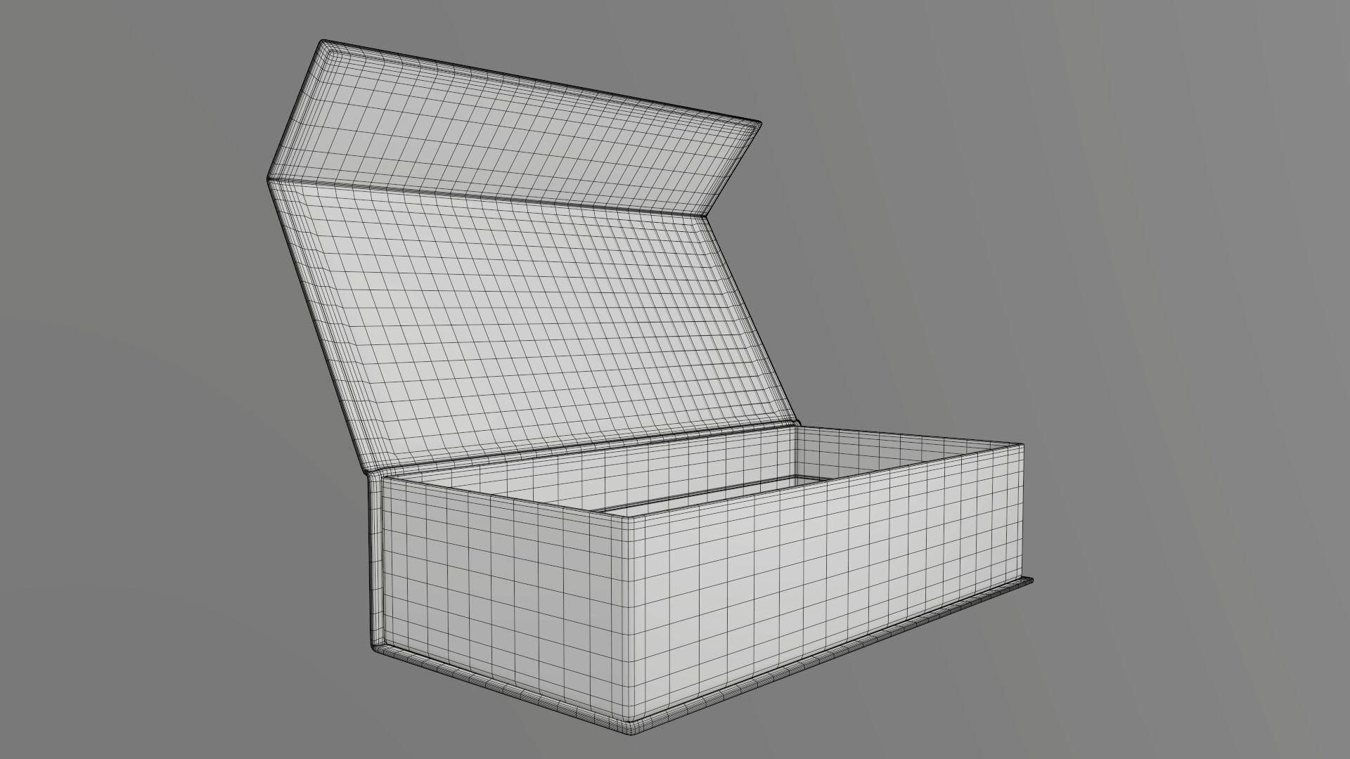 Magnetic open paper gift box 01 3D model_8