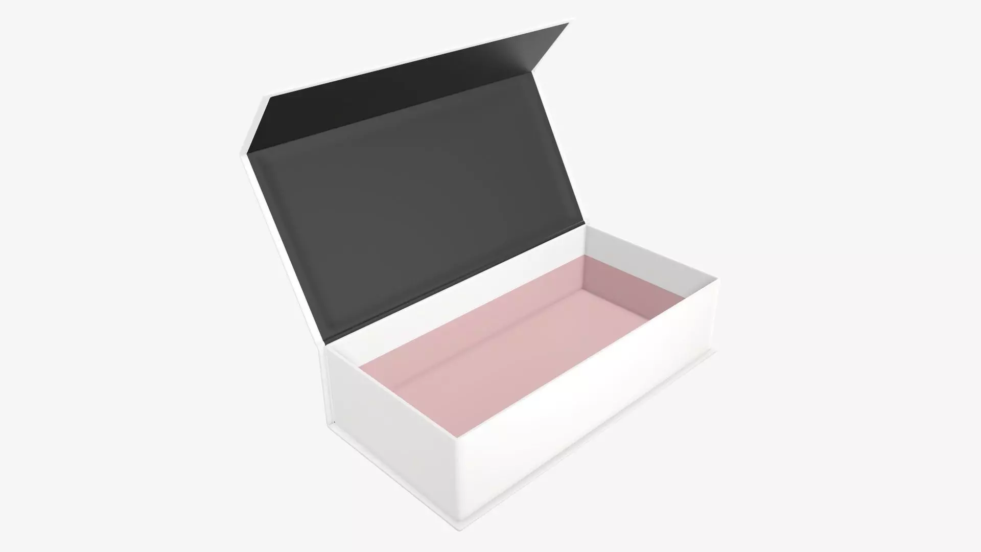 Magnetic open paper gift box 01 3D model_0