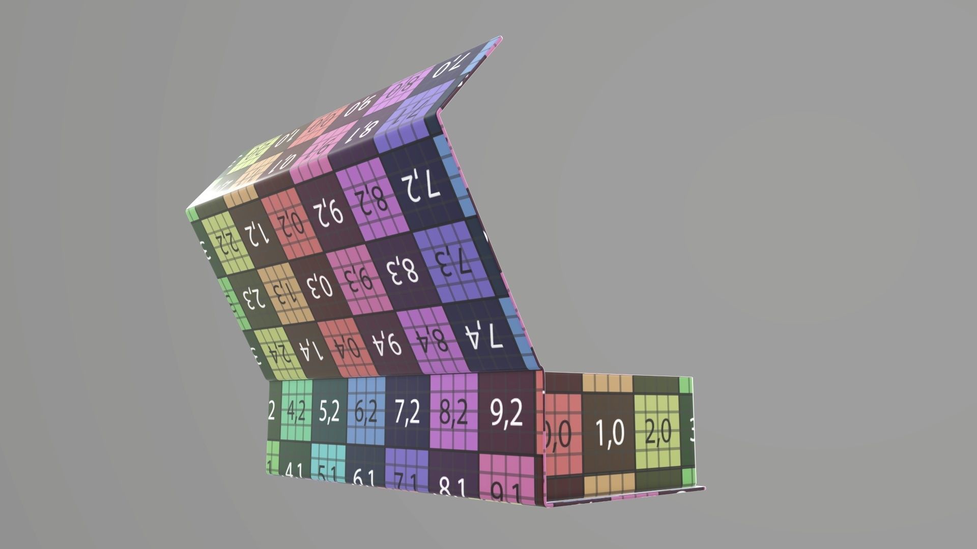 Magnetic open paper gift box 01 3D model_15