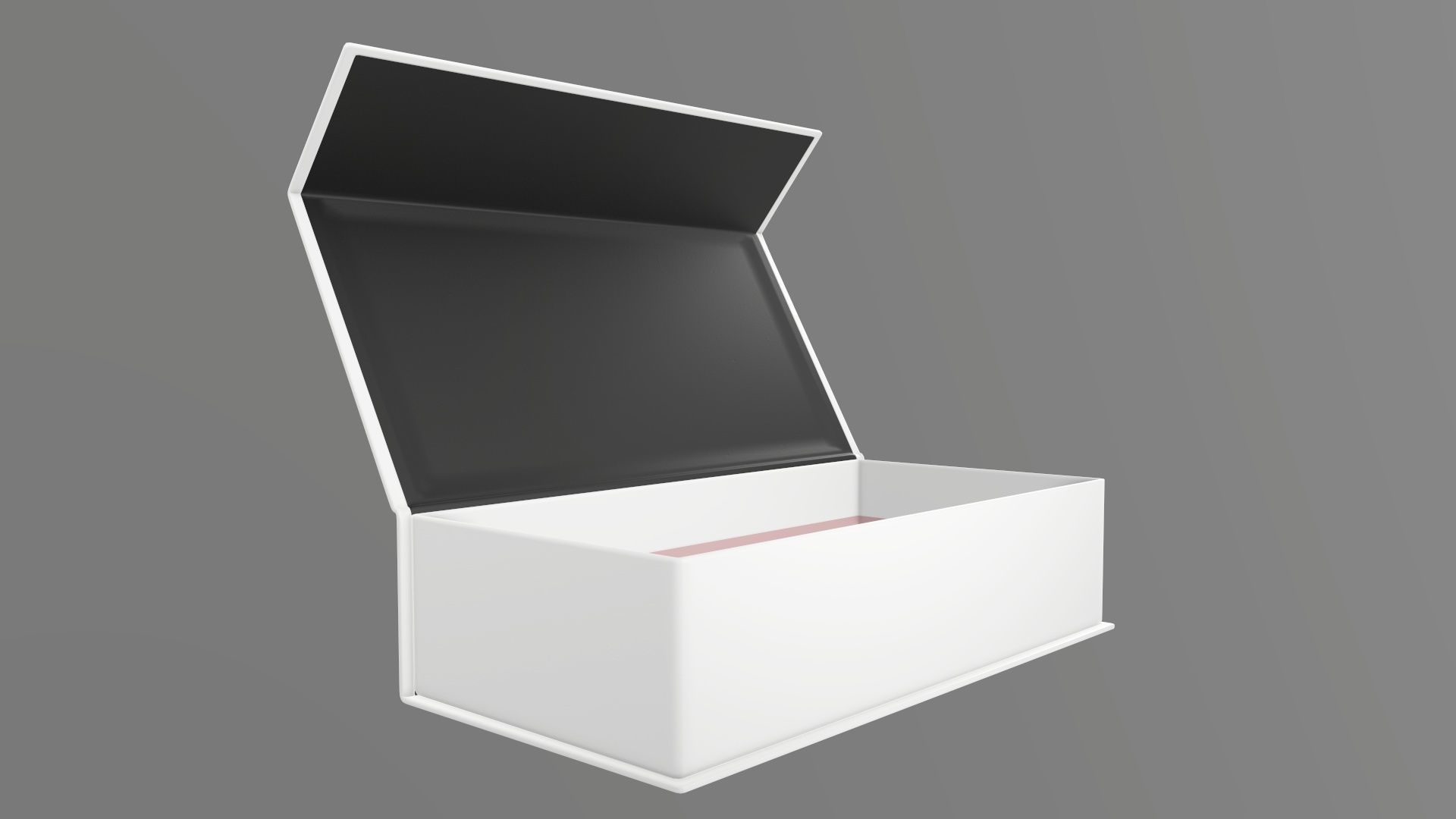 Magnetic open paper gift box 01 3D model_2