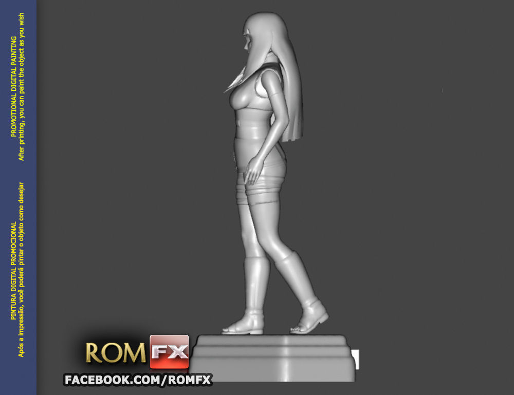  Hinata Hyuga - Naruto - Figure Printable 3D print model_3