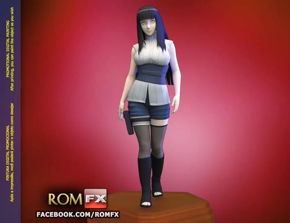  Hinata Hyuga - Naruto - Figure Printable 3D print model_0