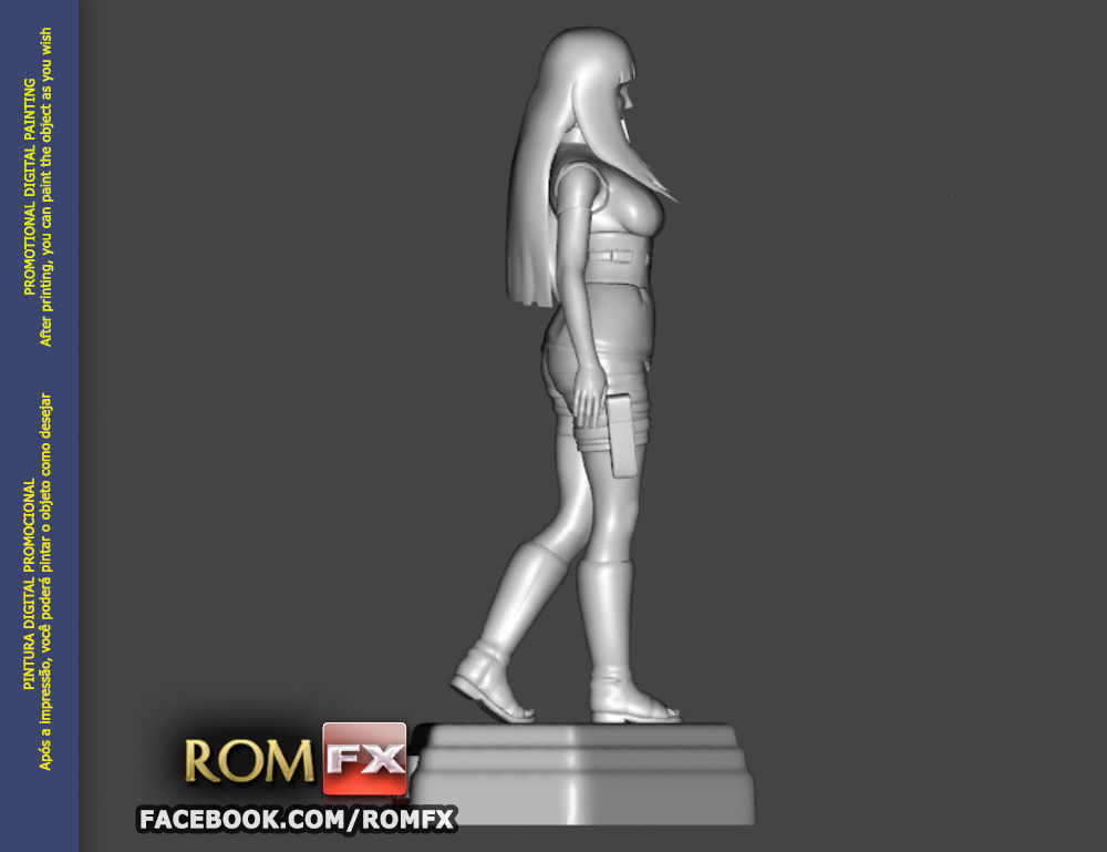  Hinata Hyuga - Naruto - Figure Printable 3D print model_4