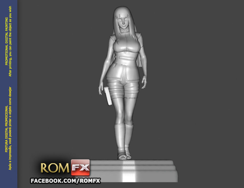  Hinata Hyuga - Naruto - Figure Printable 3D print model_2