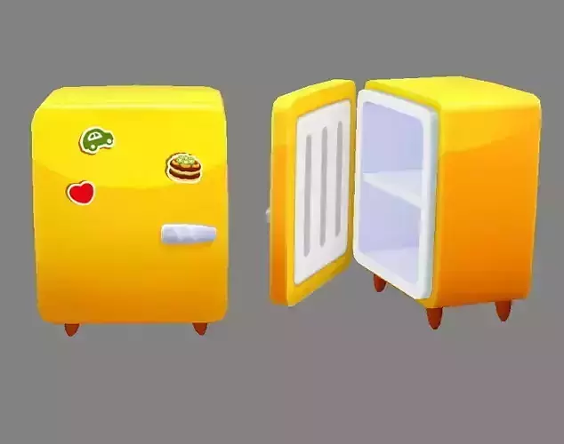 Cartoon small refrigerator