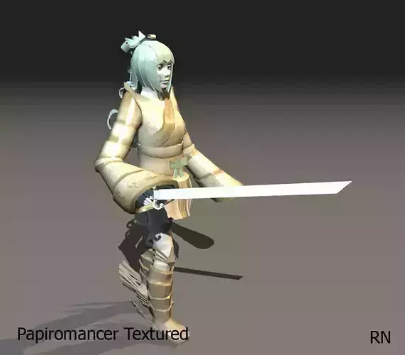 Alicia The Papiromancer Free 3D model