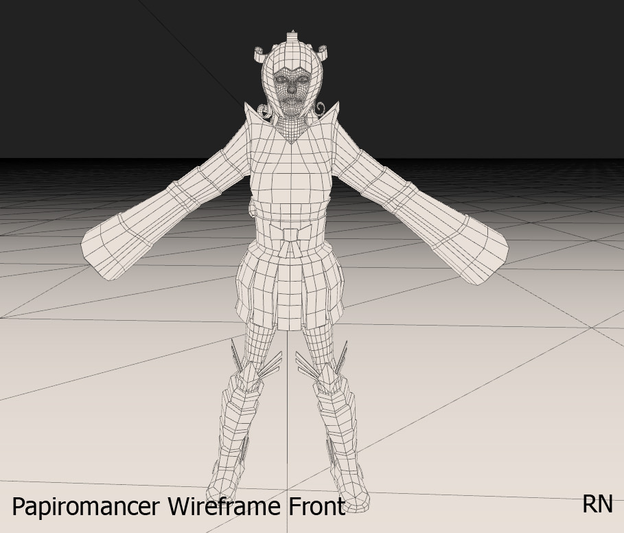 Alicia The Papiromancer Free 3D model_1