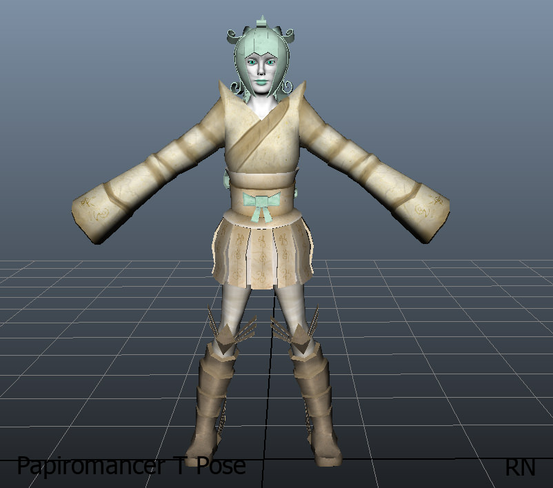 Alicia The Papiromancer Free 3D model_4