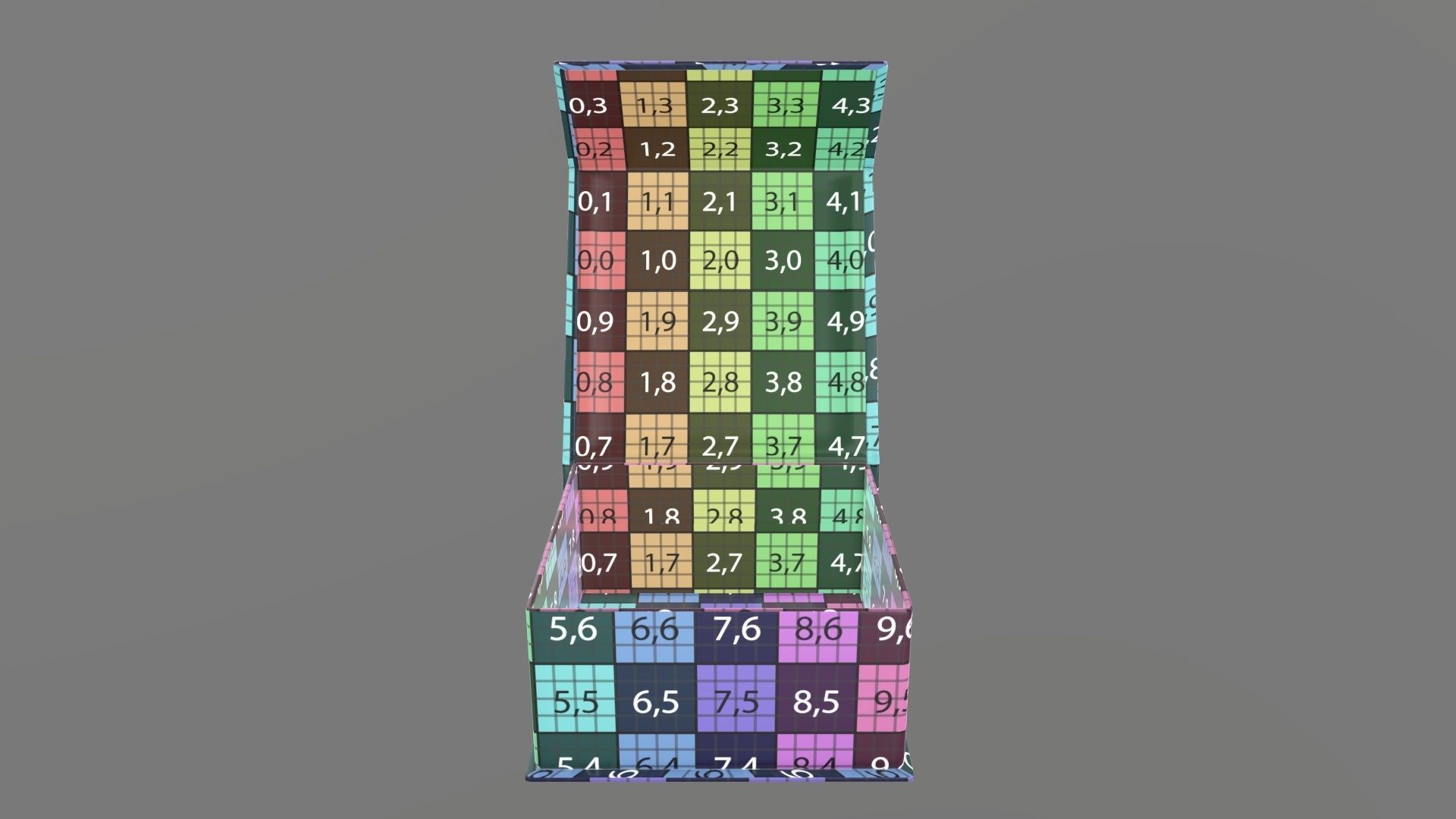 Magnetic open paper gift box 02 3D model_14