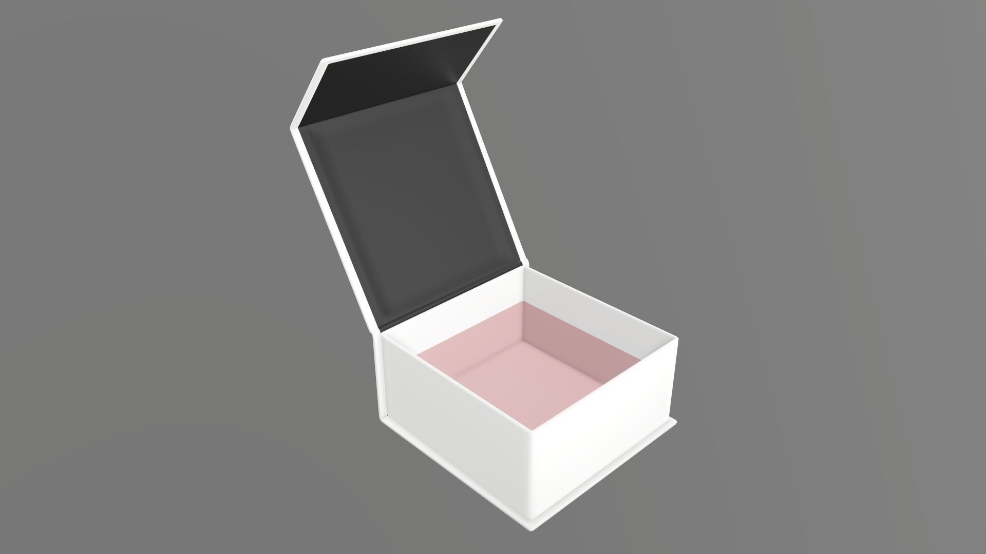 Magnetic open paper gift box 02 3D model_1