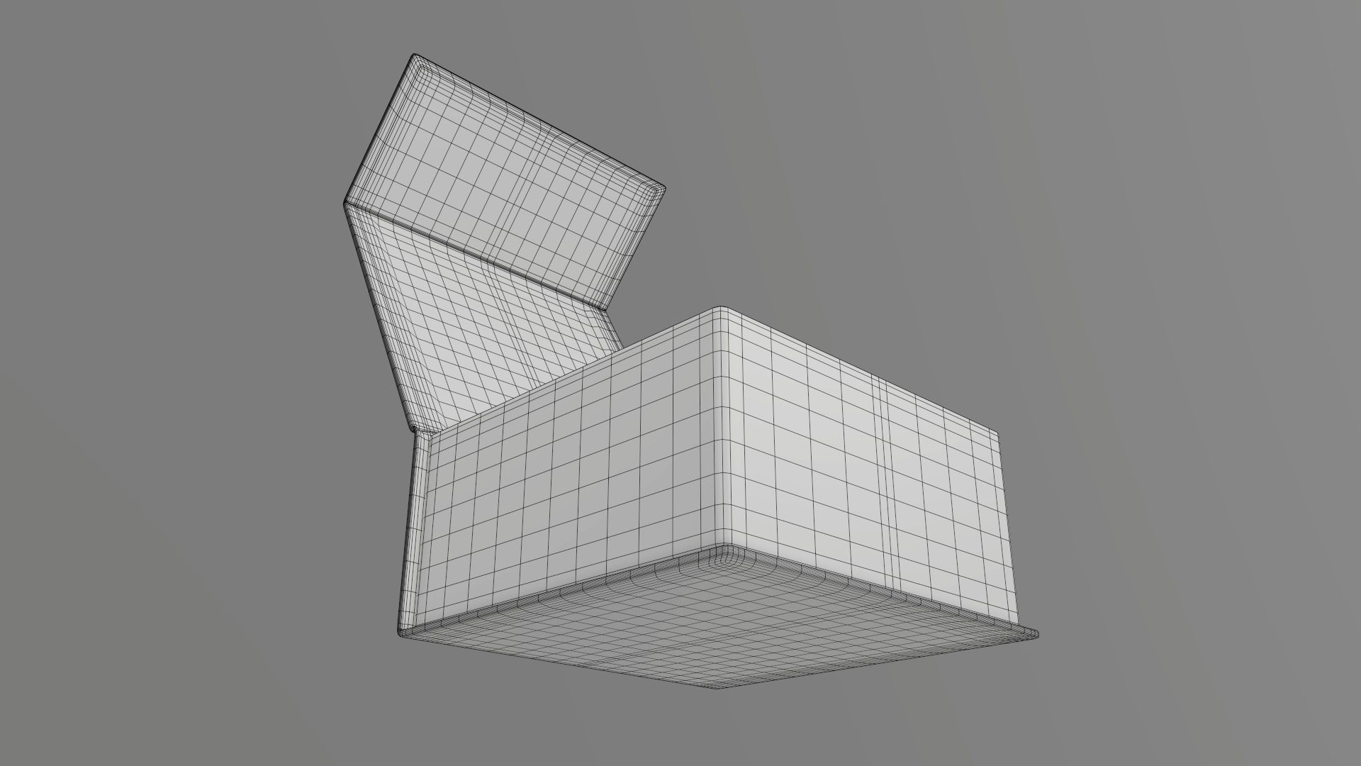 Magnetic open paper gift box 02 3D model_10