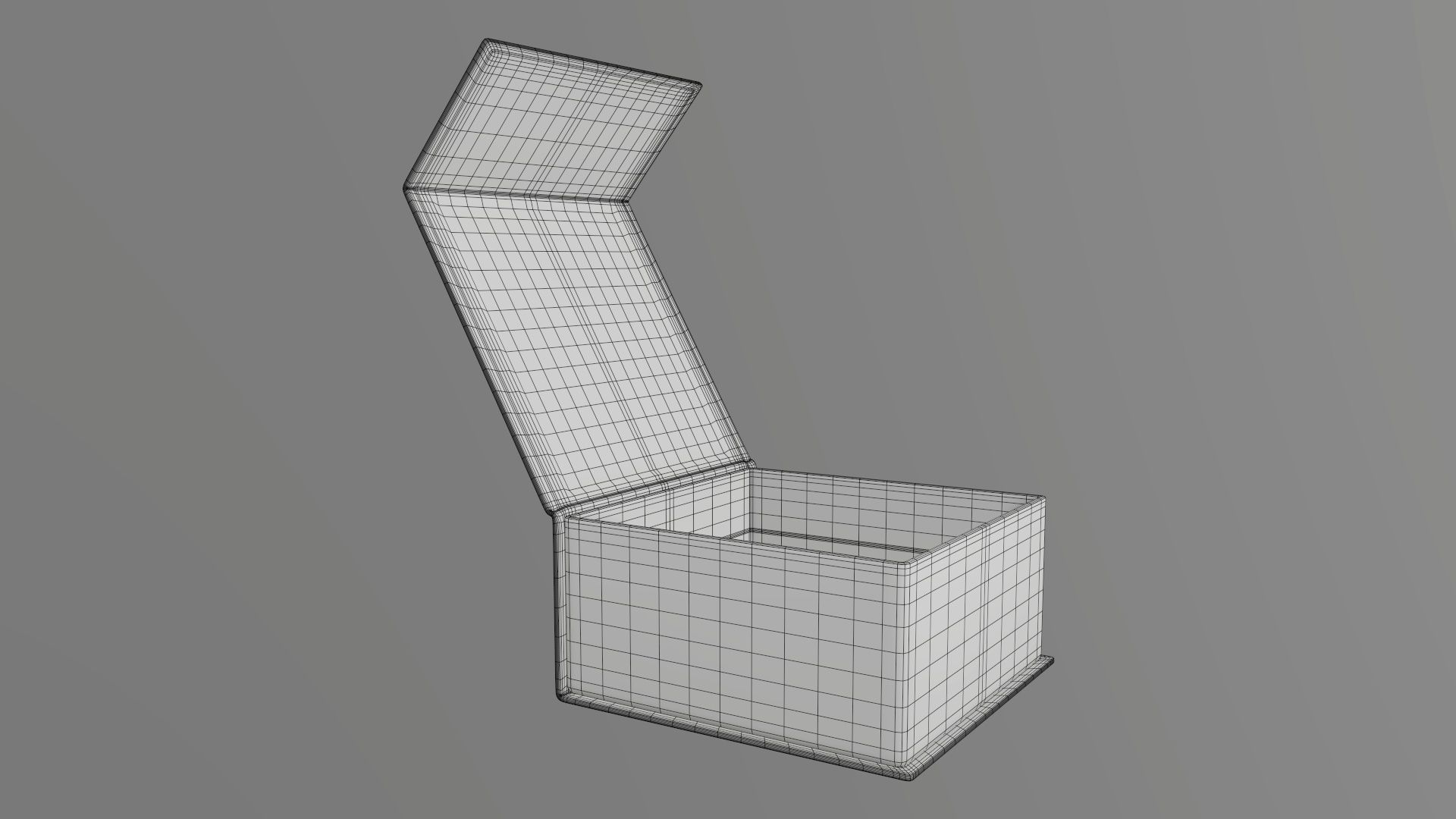 Magnetic open paper gift box 02 3D model_7