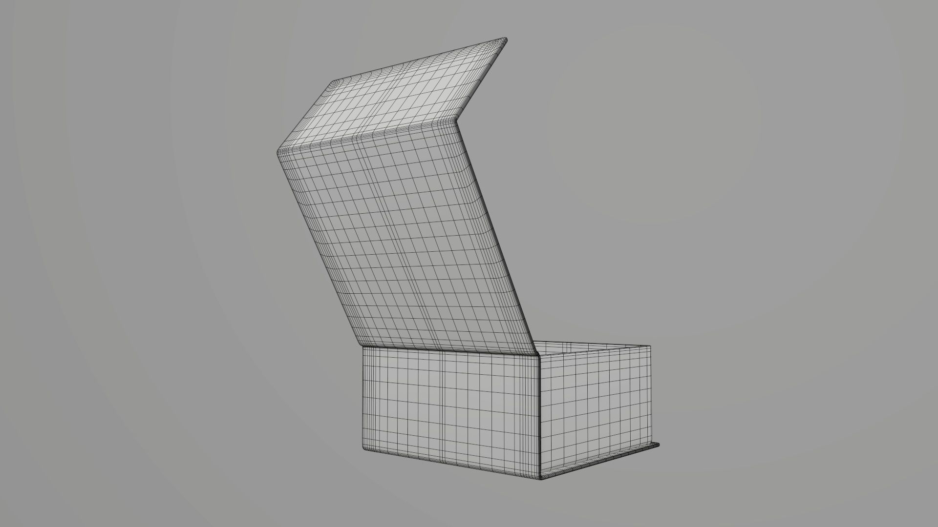 Magnetic open paper gift box 02 3D model_8