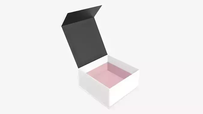 Magnetic open paper gift box 02