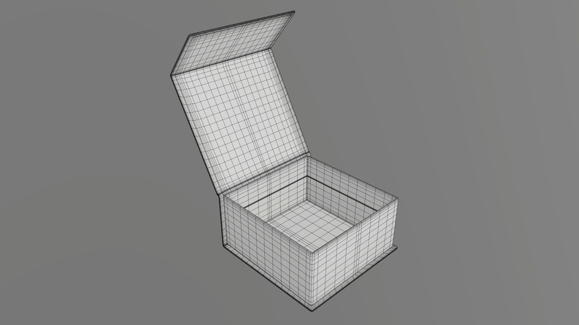 Magnetic open paper gift box 02 3D model_6