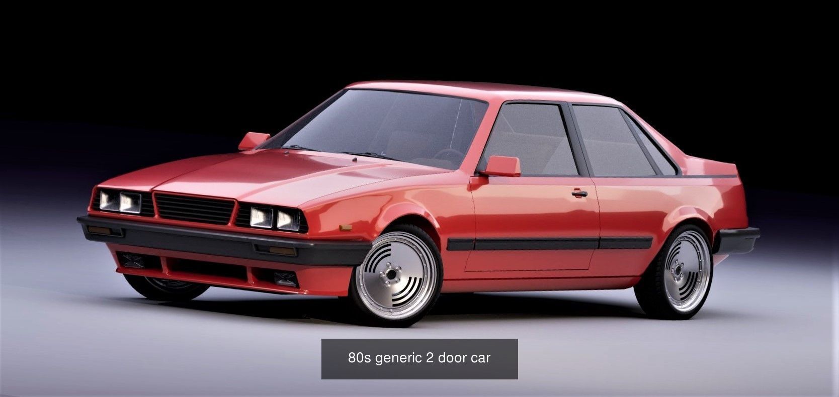 Retro car pack 3D Model Collection_7