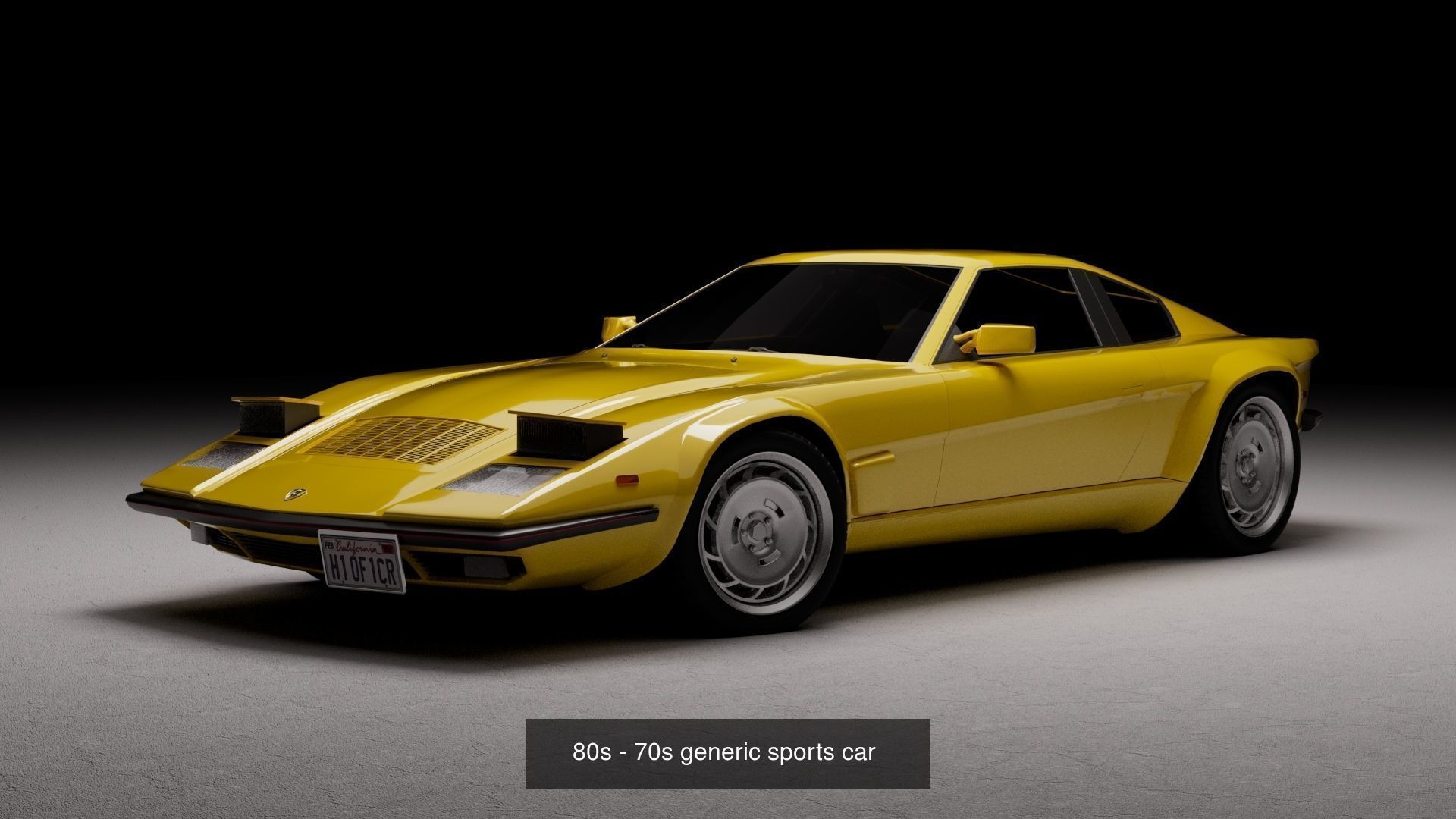 Retro car pack 3D Model Collection_8