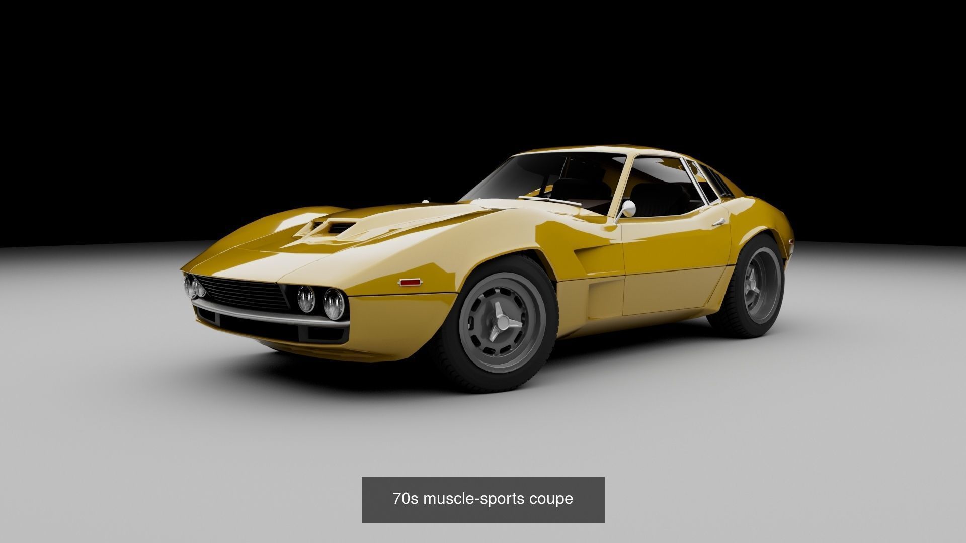 Retro car pack 3D Model Collection_10