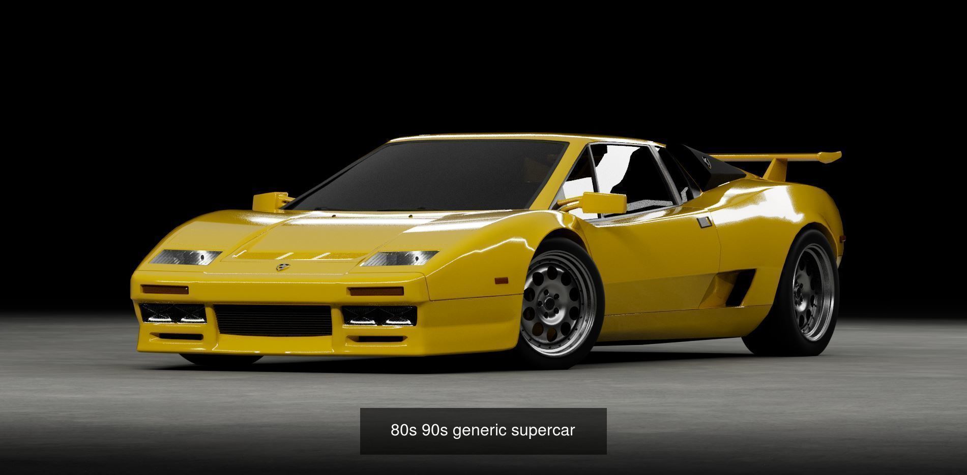 Retro car pack 3D Model Collection_6