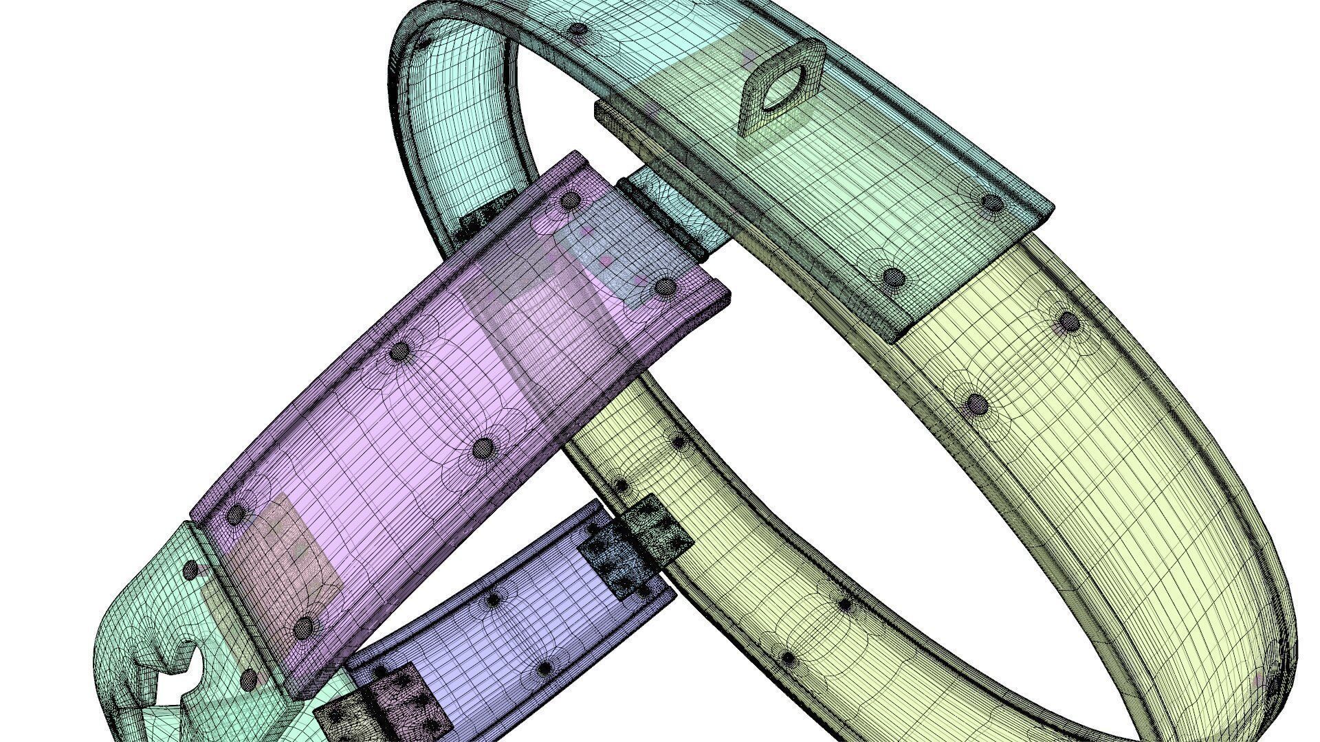 Female Chastity Belt 3D model_21