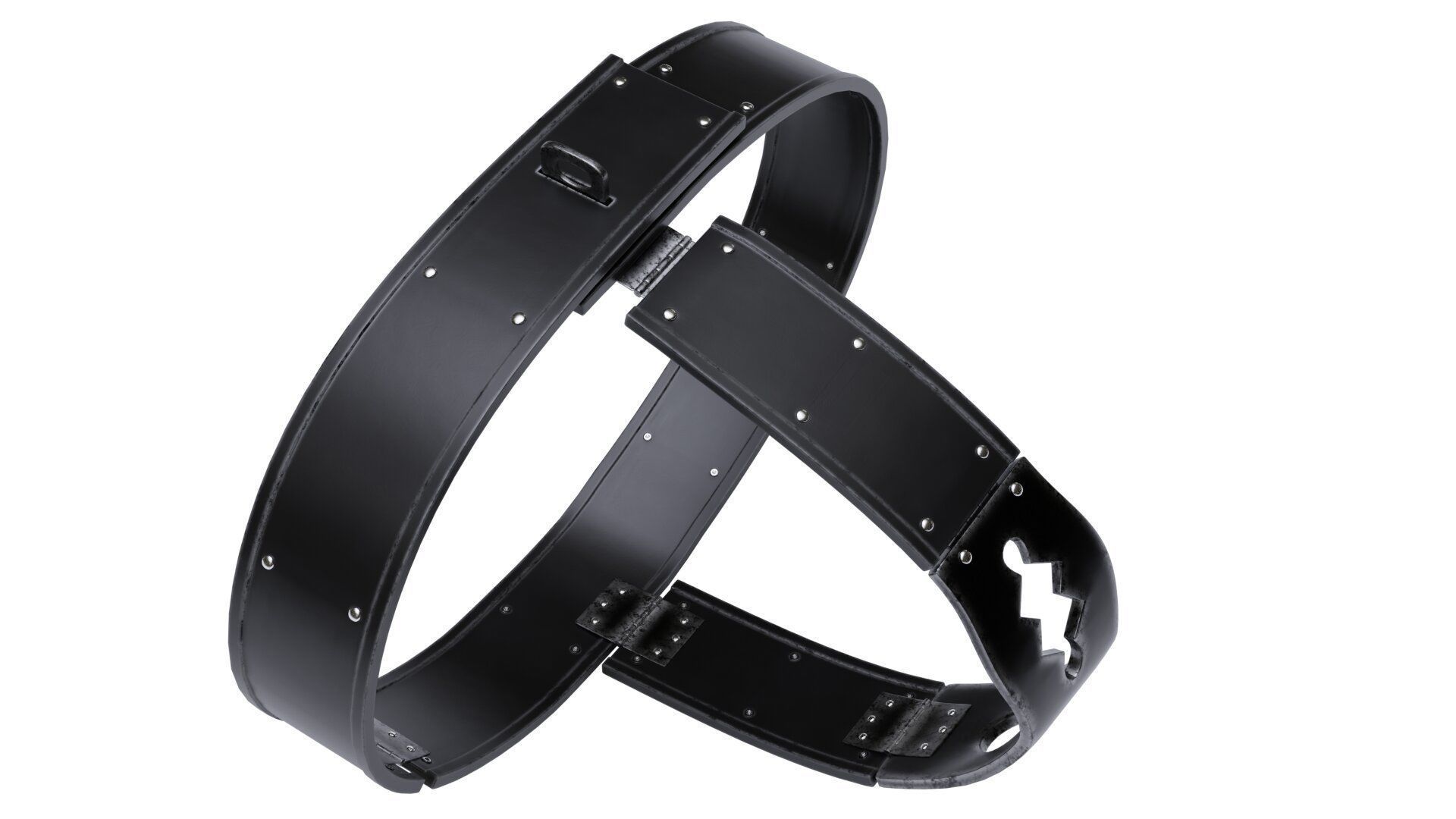 Female Chastity Belt 3D model_1