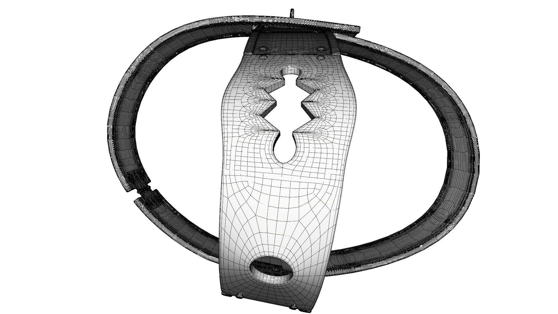 Female Chastity Belt 3D model_13