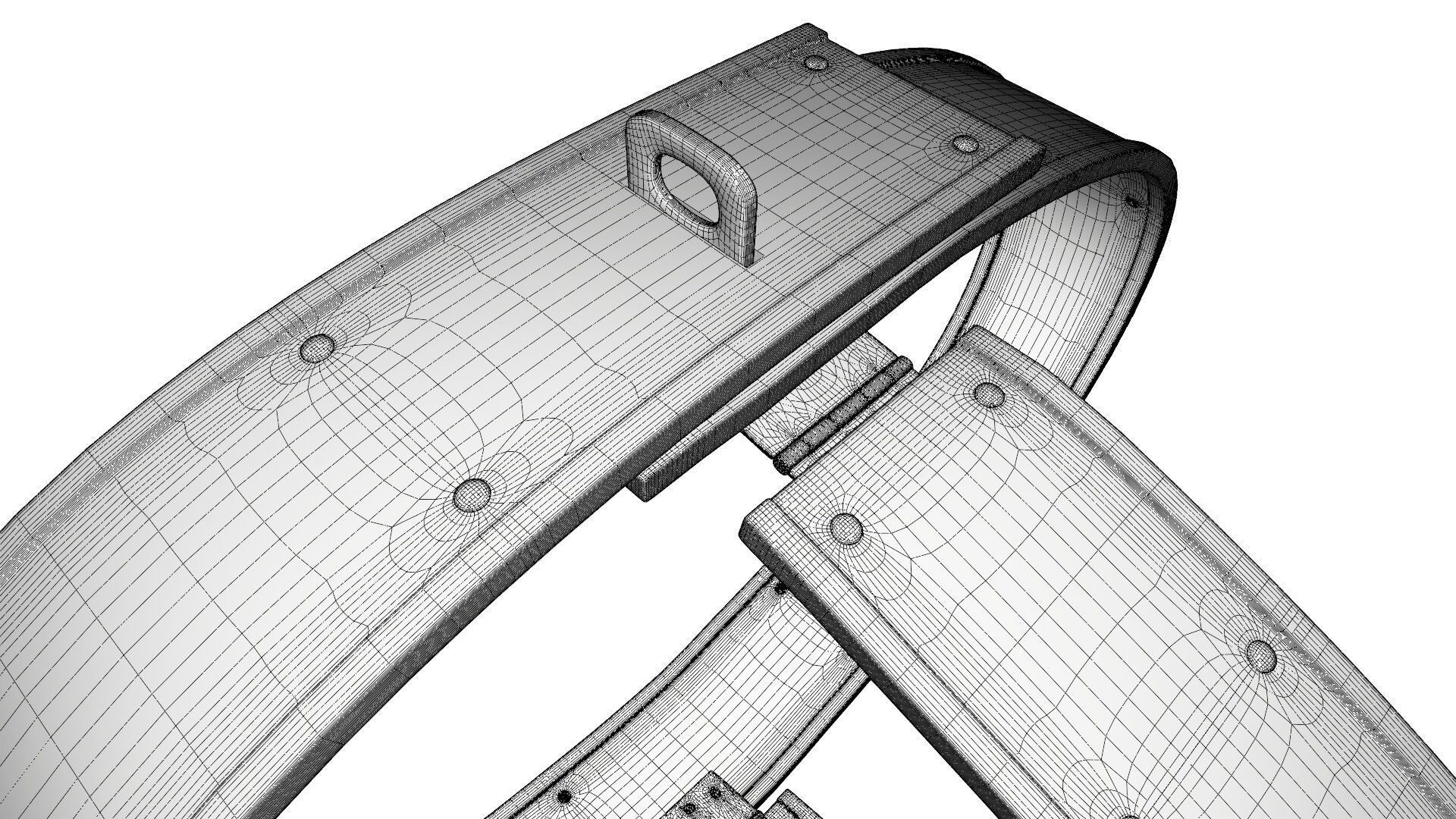 Female Chastity Belt 3D model_14