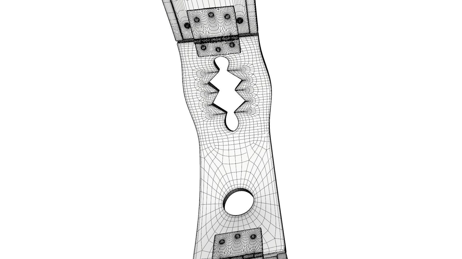 Female Chastity Belt 3D model_17
