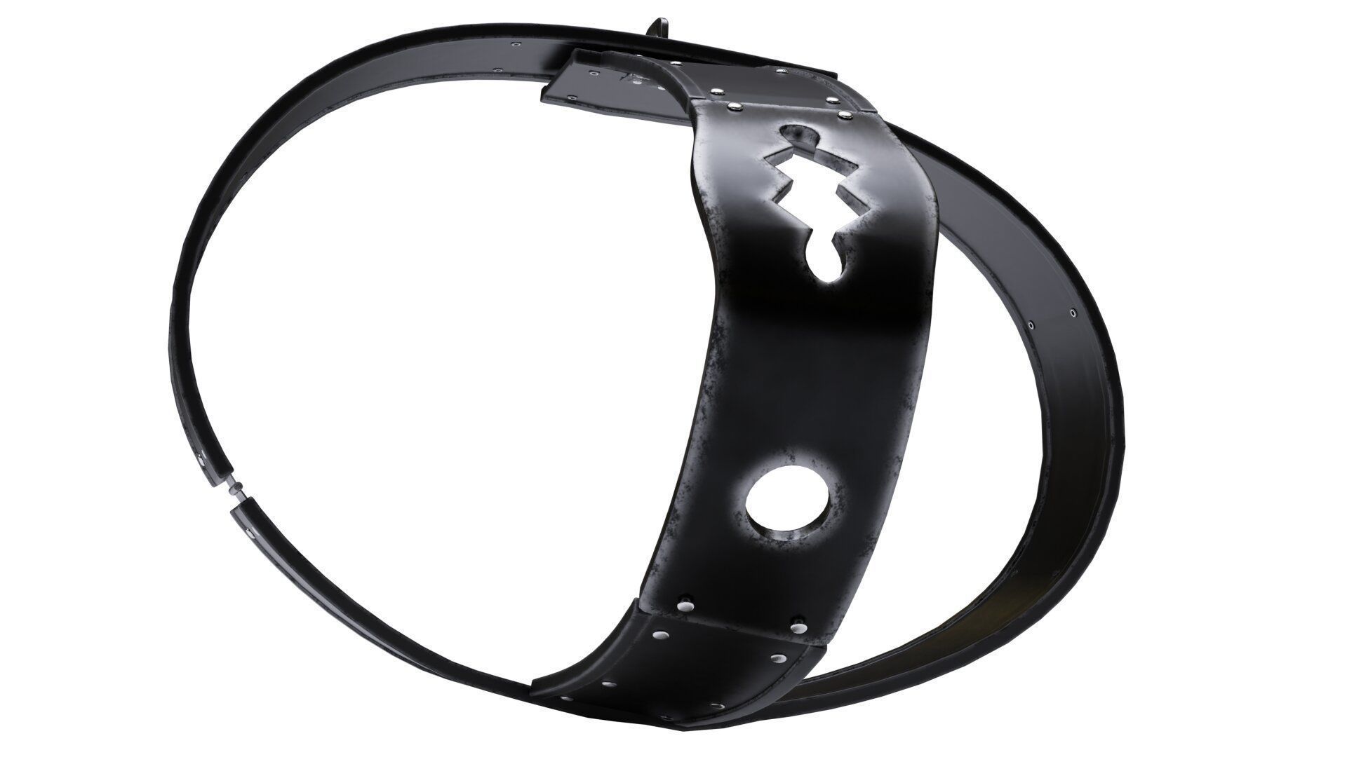 Female Chastity Belt 3D model_7