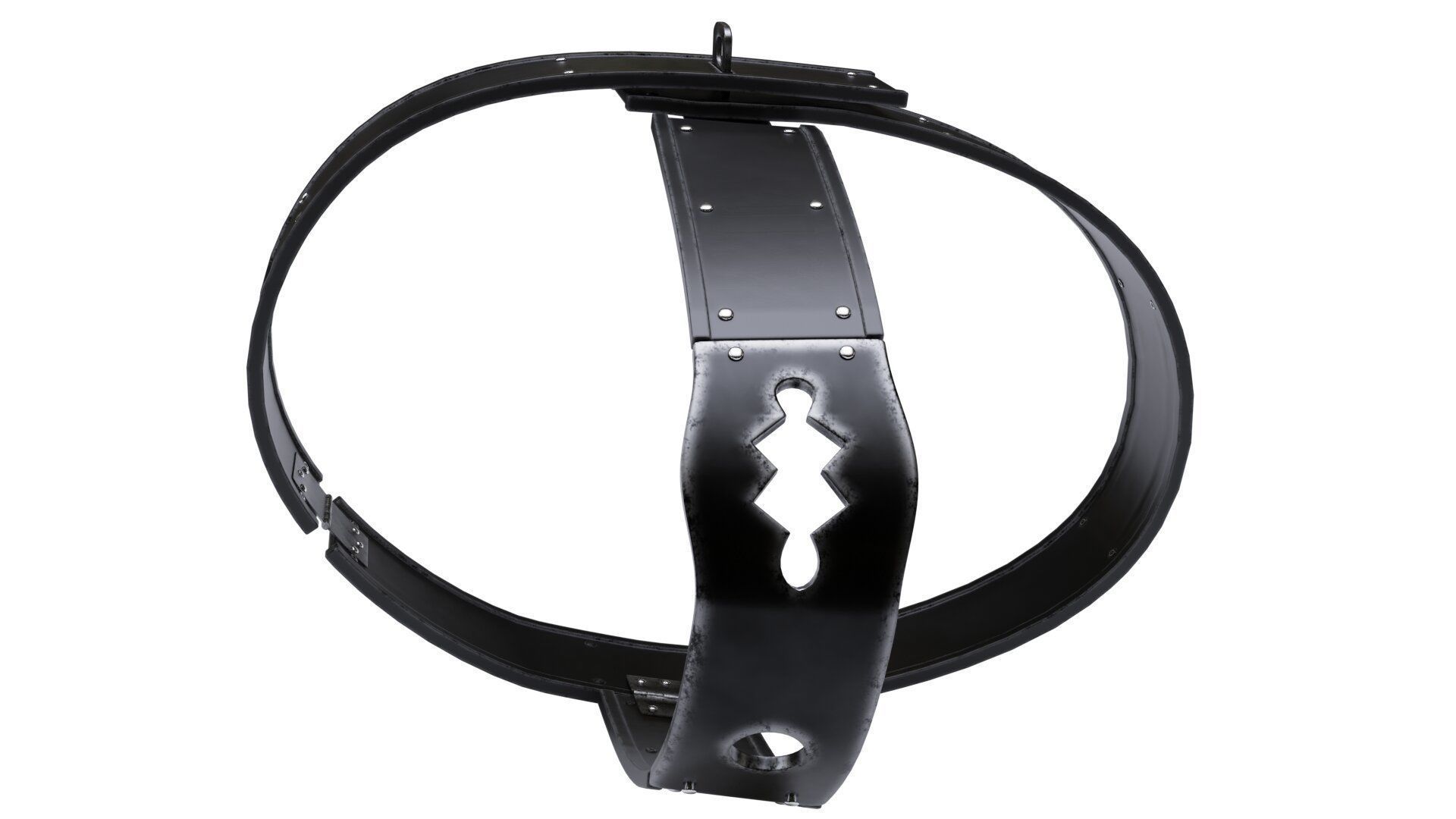 Female Chastity Belt 3D model_2