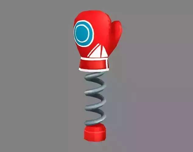 Cartoon spring gloves - Trick toy