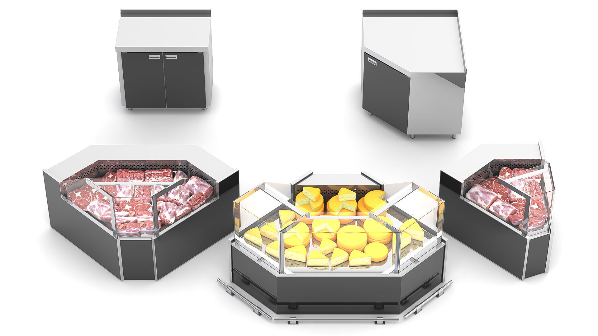 Refrigerated Display Cases 3D model_3