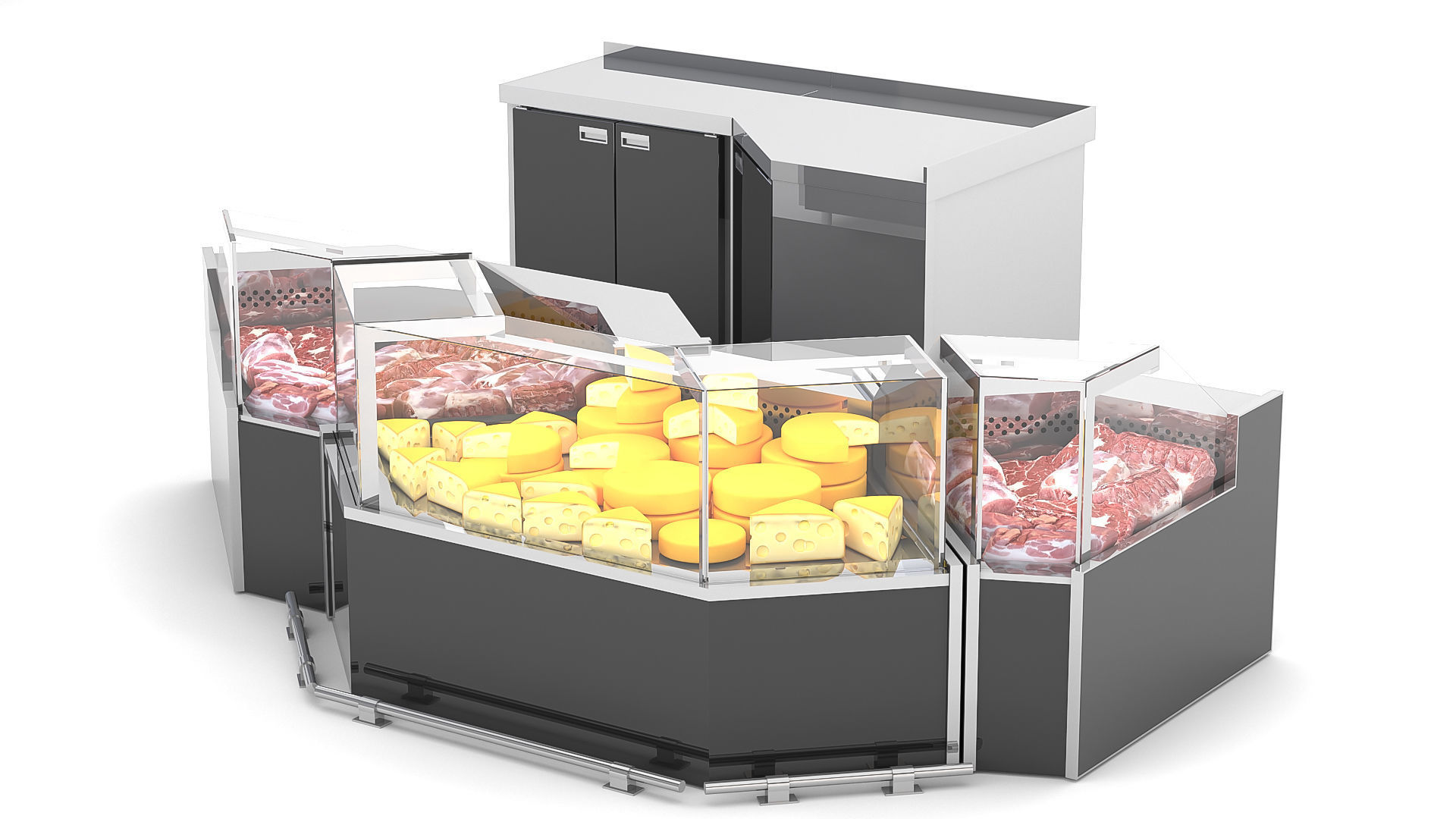 Refrigerated Display Cases 3D model_2