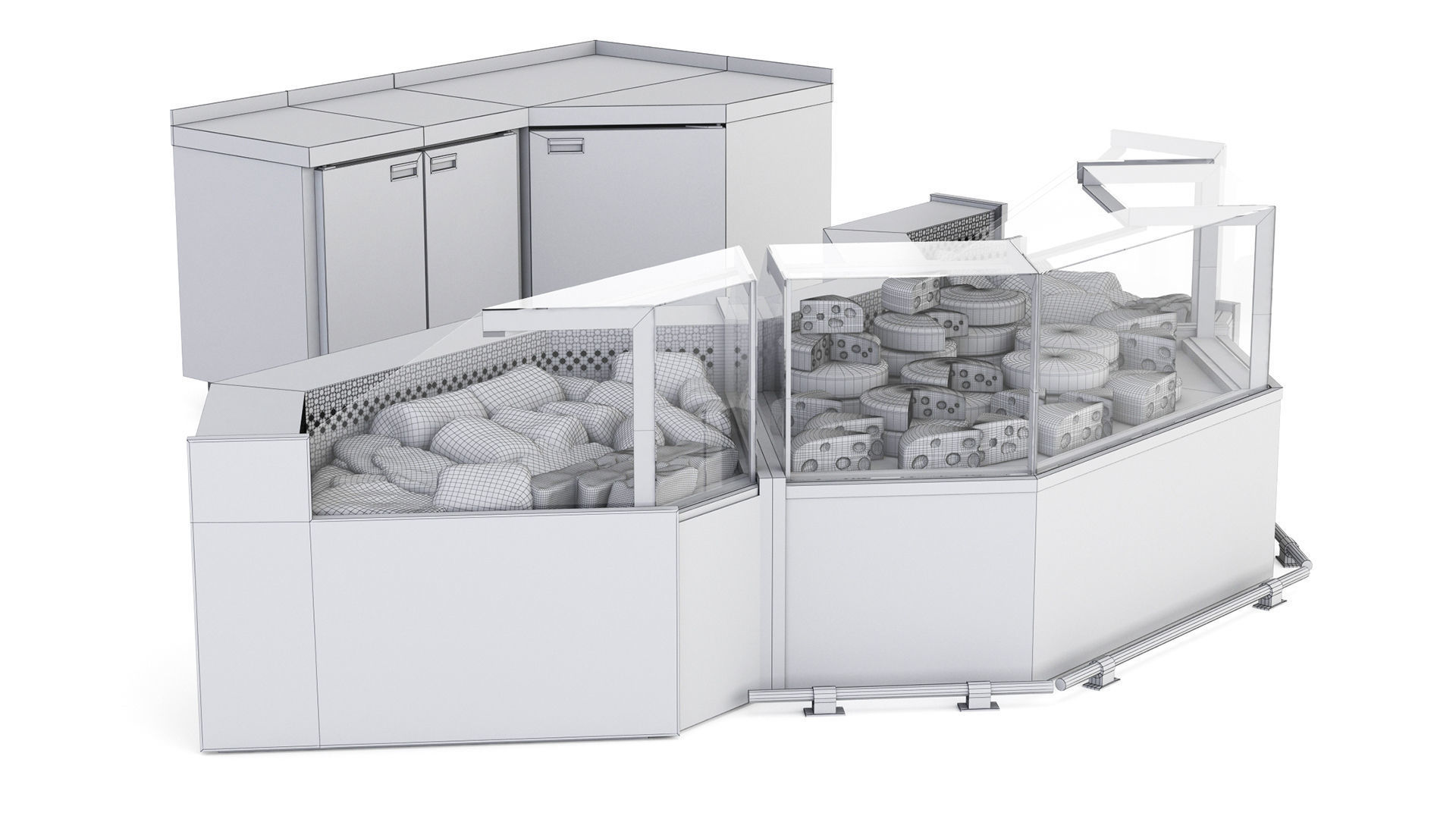 Refrigerated Display Cases 3D model_5