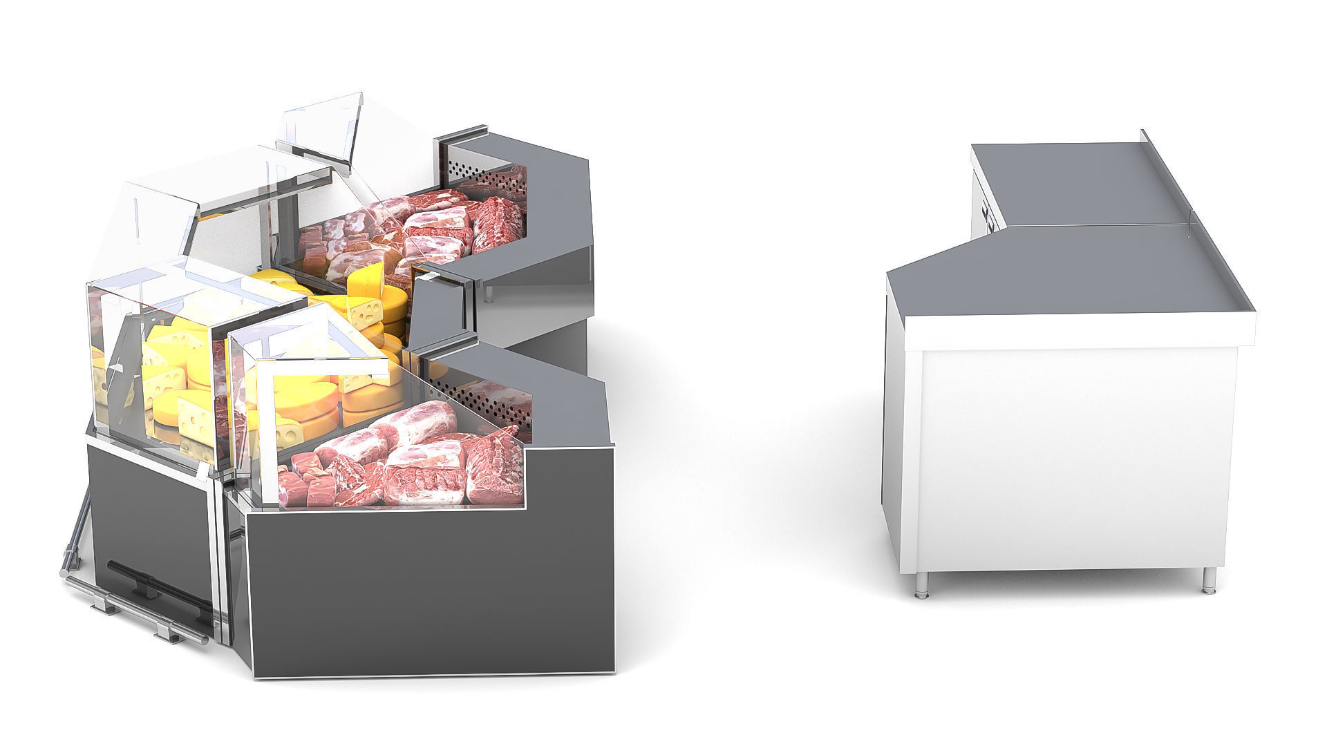 Refrigerated Display Cases 3D model_4