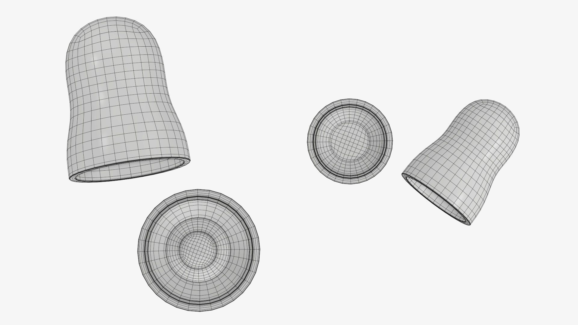 Nesting doll set Matryoshka open mockup 3D model_10