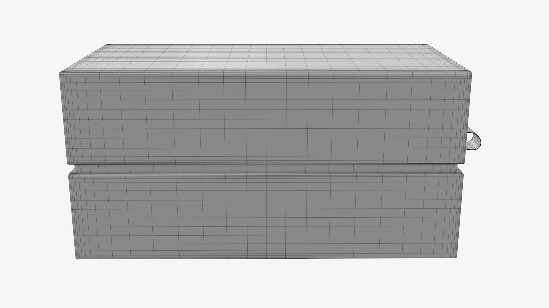 Cardboard gift box with strap mockup 01 3D model_10
