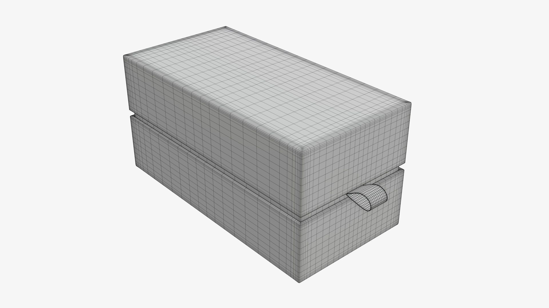 Cardboard gift box with strap mockup 01 3D model_6