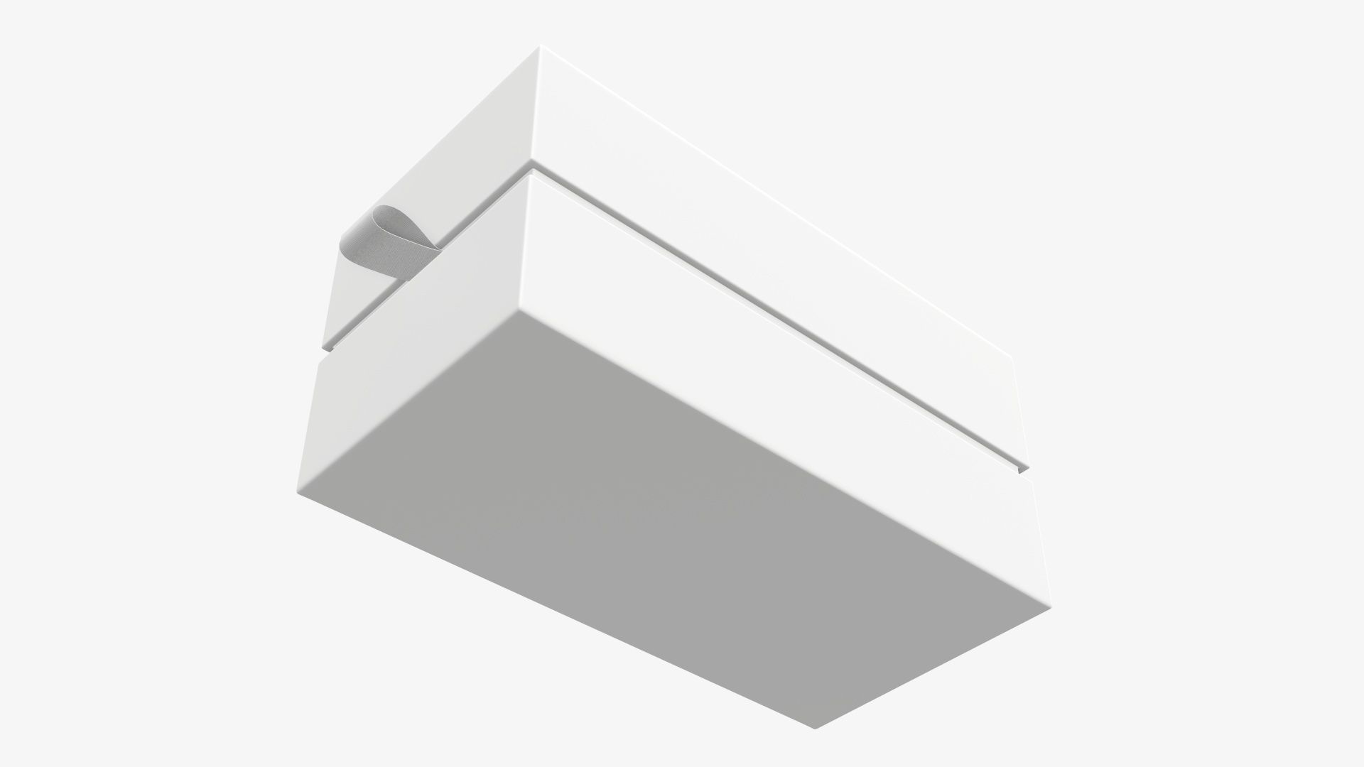 Cardboard gift box with strap mockup 01 3D model_2