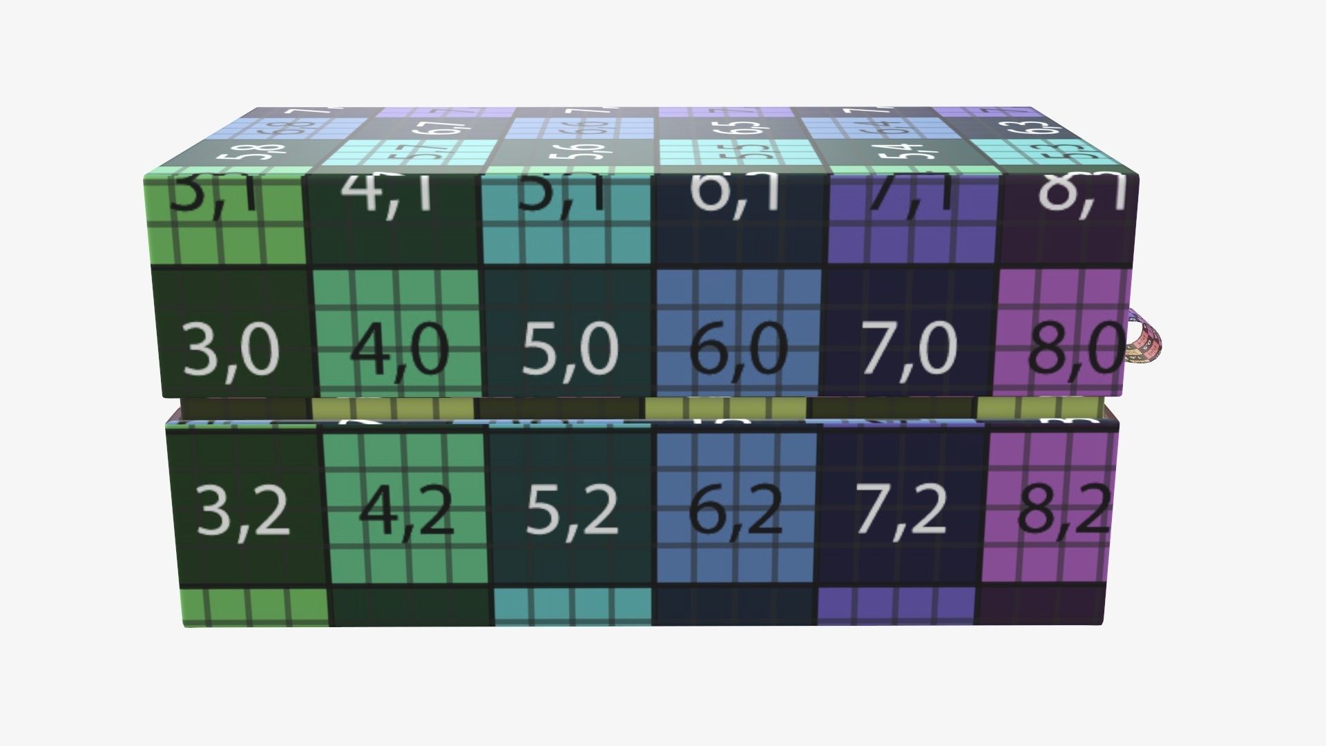 Cardboard gift box with strap mockup 01 3D model_15