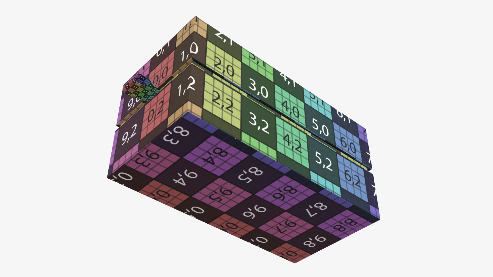 Cardboard gift box with strap mockup 01 3D model_13